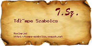 Tömpe Szabolcs névjegykártya